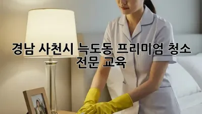 경남 사천시 늑도동 프리미엄 청소 전문 교육